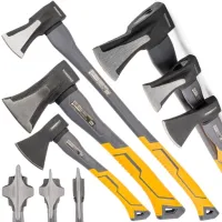 ZESTAW SIEKIER SIEKIERA ROZŁUPUJĄCA TOPOREK 3 SZT