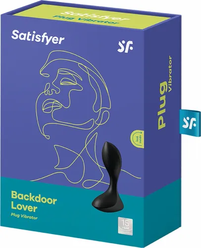 satisfyer backdoor lover - model silikonowy, czarny, 12 trybow pracy na Arena.pl