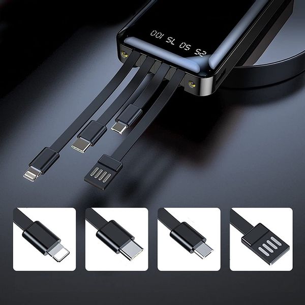 POWER BANK ŁADOWARKA 2,1A 4x KABLE 10000 mAh zdjęcie 5