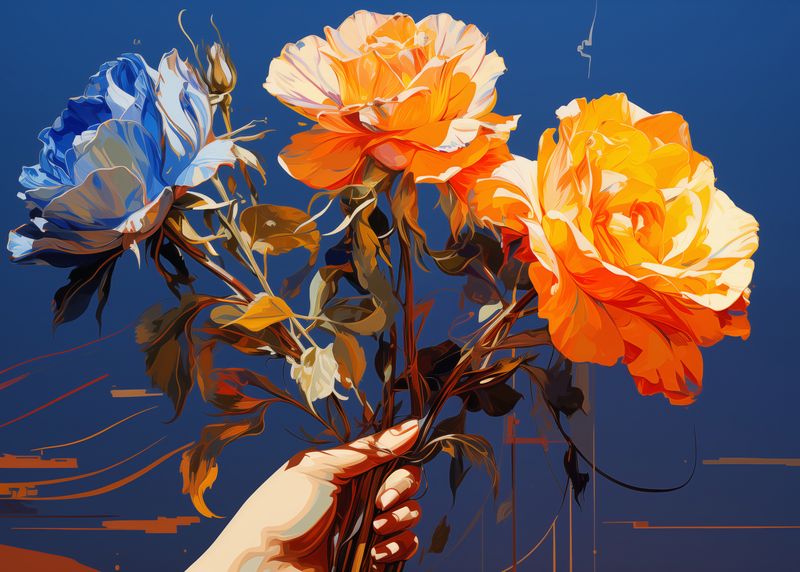 Plakat 70x50cm Żywy Uścisk zdjęcie 1