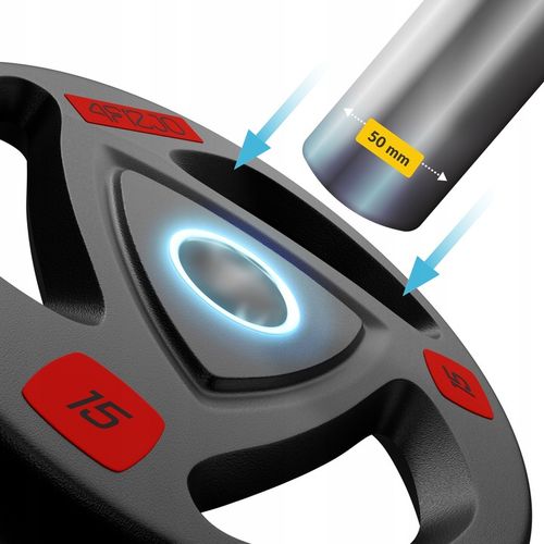 GRYF OLIMPIJSKI PROSTY STALOWY CHROMOWANY SZTANGA DO TRENINGU 220 cm 50 mm na Arena.pl