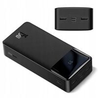 BASEUS DUŻY POJEMNY POWER BANK 30000mAh 15W USB USB C SZYBKI POWER BANK
