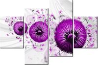 140CM 70 OBRAZ FIOLETOWE DMUCHAWCE 5 ŚCIENNY