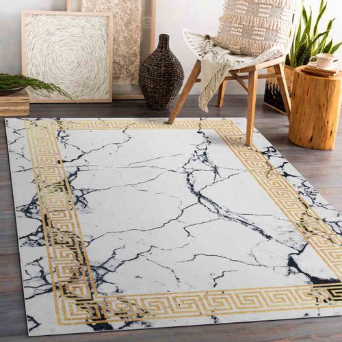 RUG/LU/ARLEN/MARBLE4/WHITE+GOLD/80x150 na Arena.pl