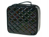 KUFEREK NA KOSMETYKI KOSMETYCZKA WALIZECZKA Z PRZEGRÓDKAMI CZARNA