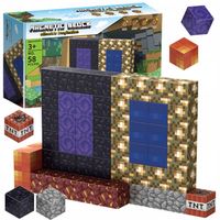 Klocki magnetyczne 3D kostki budowlane 2 cm Pixele Zestaw 58 el. Portal