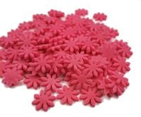 Stokrotki małe cukrowe różowe na tort, babeczki 20g