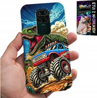 ETUI DO XIAOMI NOTE 9 -DINOZAUR W MONSTERTRUCKU WZORY DLA DZIECI