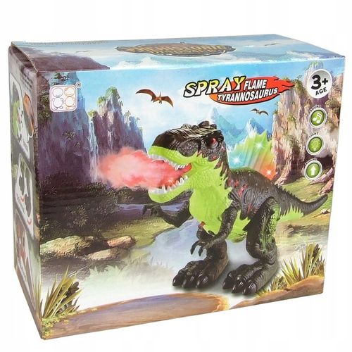 DUŻY DINOZAUR T-REX ŚWIECI RYCZY CHODZI ZIEJE PARĄ XXL na Arena.pl