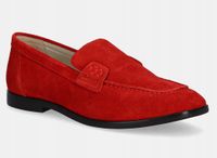 Gant mokasyny zamszowe Gimble damskie kolor czerwony na płaskim obcasie r39