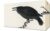 Obraz 30x20cm Crow, Kōno Bairei Japoński Vintage do Salonu