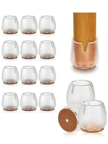 NAKŁADKI OCHRONNE NA NOGI KRZESŁA MEBLI SILIKONOWE FILC 17-21 mm 16 na Arena.pl