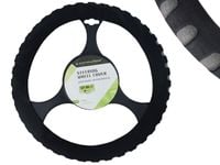 Pokrowiec na kierownicę piankowy 37-39cm "M", czarny/szary