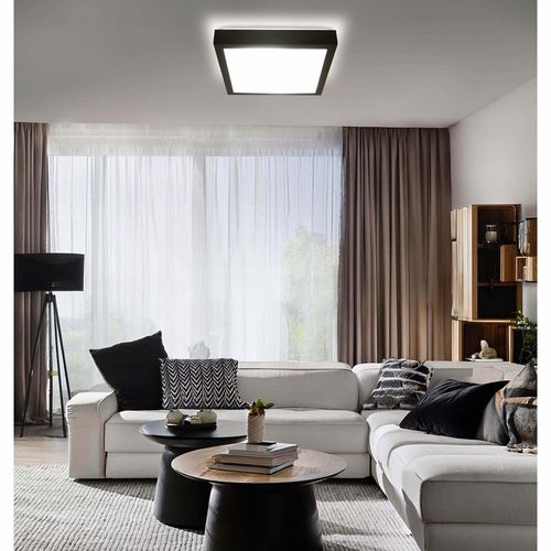 Lampa sufitowa LED PLAFON wisząca ścienna czarna 2x E27 Nowoczesna LX-909 na Arena.pl