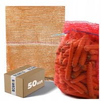 WOREK RASZLOWY 50 KG 60X110 WORKI RASZLOWE POMARAŃCZOWE Z ZACIAGIEM 50 SZT