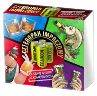 4x GRA ALKOHOLOWA 4PAK IMPREZOWY prezent na 18-99 urodziny faceta mężczyzny