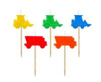 Świeczki pikery Plac Budowy, 5 szt.