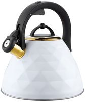 CZAJNIK NA GAZ INDUKCJE TRADYCYJNY MIOWI 3L BIAŁO ZŁOTY ELEGANCKI