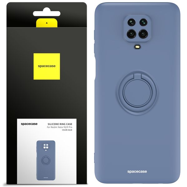 ETUI SILIKONOWE SPACECASE RING CASE DO REDMI NOTE 9S / 9 PRO + SZKŁO zdjęcie 1