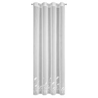 Firana gotowa Tasha 140x250 biała haft poliester przelotki