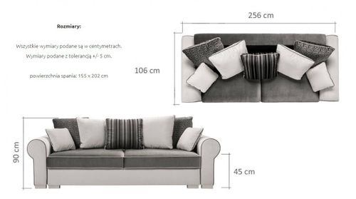 Sofa Kanapa 256 DELUXE WRL na Arena.pl