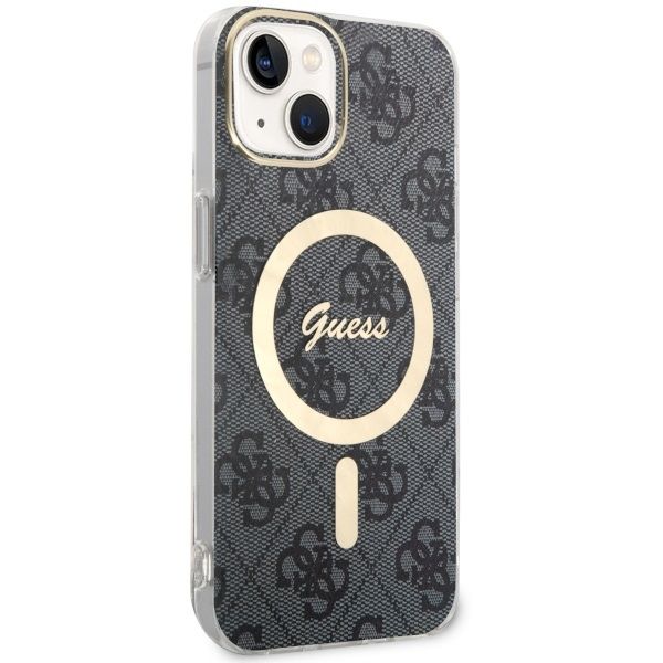 Etui Guess do iPhone 15, iPhone 14, iPhone 13, Czarny, MagSafe zdjęcie 3