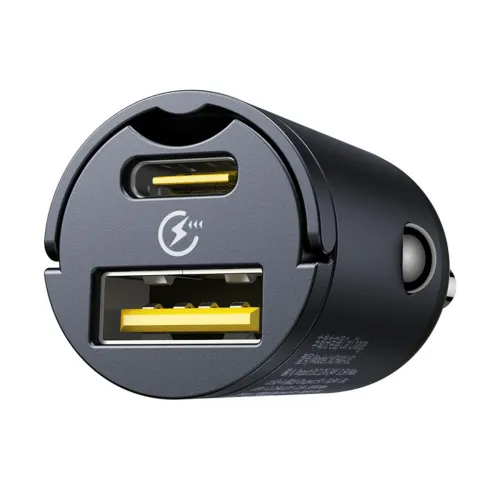 ładowarka samochodowa baseus tiny star 30w usb-a usb-c - czarna na Arena.pl