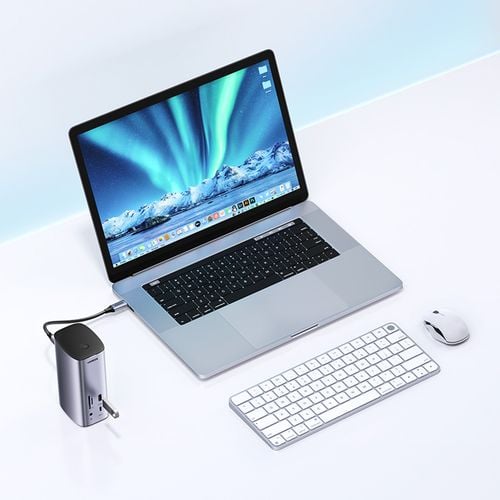 12w1 Wielofunkcyjna stacja dokująca adapter HUB Ugreen CM555 - szara na Arena.pl