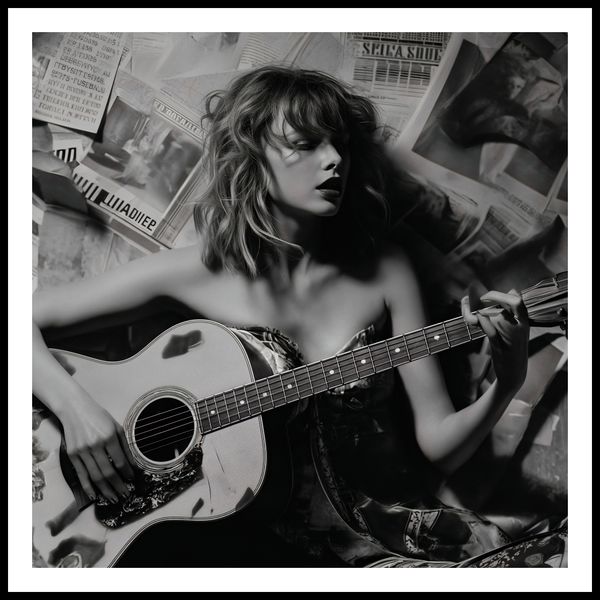 Plakat 100x100cm Młoda Gitarzystka zdjęcie 3