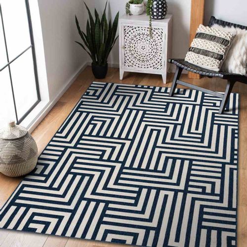RUG/LU/WINK/MAZE/CREAM+BLUE/140x200 na Arena.pl