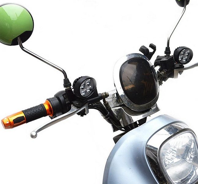 Mocowane Pod Lusterka Dwie Lampy Motocyklowe Led 12V/12W zdjęcie 1