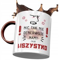 Kubek Bordowy Dla Mamy Matki Na Dzień Mamy Z Nadrukiem Ze Zdjęciem