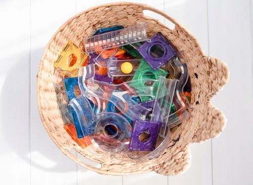 Connetix klocki magnetyczne Ball Run kulodrom 92 szt. + gratis na Arena.pl