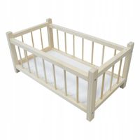 ŁÓŻECZKO DREWNIANE DLA LALEK OD PRODUCENTA NATURALNE NOWOŚĆ !!!