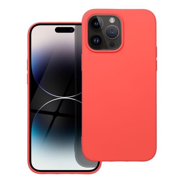 Futerał SILICONE do IPHONE 14 Pro Max brzoskwiniowy zdjęcie 1