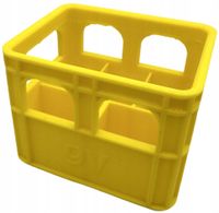 ORGANIZER NA BATERIE 9V KOSZYK POJEMNIK OPAKOWANIE ETUI ŻÓŁTY