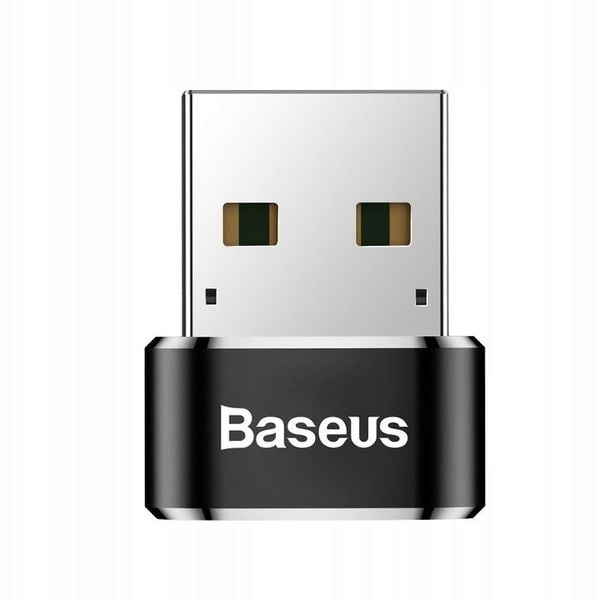 Adapter BASEUS USB-C do USB-A mały 3A Przejściówka nowy kabel do ładowarki zdjęcie 2