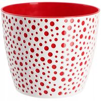 DONICZKA OSŁONKA OKRĄGŁA NA KWIATY CZERWONA 13CM