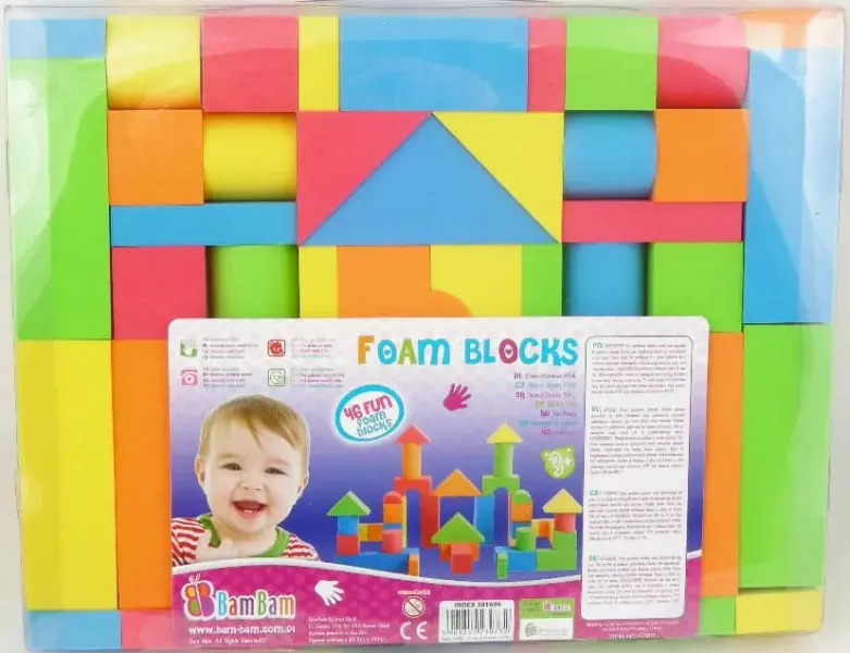 Klocki piankowe (46 elementów) zdjęcie 1