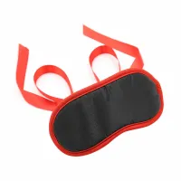 ohmama mask model fetish black z czerwoną krawędzią uniwersalny