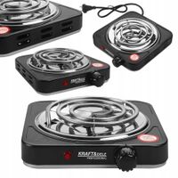 Kuchenka Elektryczna 1500W Spiralna Regulacja Temperatury Kraft&Dele