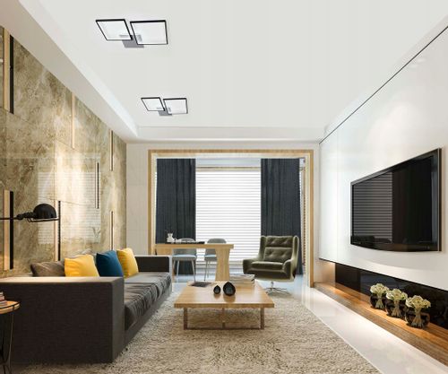 Lampa  HELSINKI II sufit kwadrat żyrandol Smart Home LED Tuya Wobako na Arena.pl