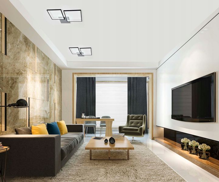 Lampa HELSINKI II sufit kwadrat żyrandol Smart Home LED Tuya Wobako zdjęcie 12