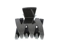 Klamra francuska czarna brokatowa 4x4,5 cm