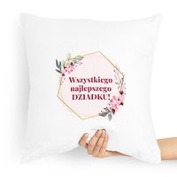 Poduszka Na Dzień Dziadka Wszystkiego Najlepszego Z Nadrukiem Ze Zdjęciem