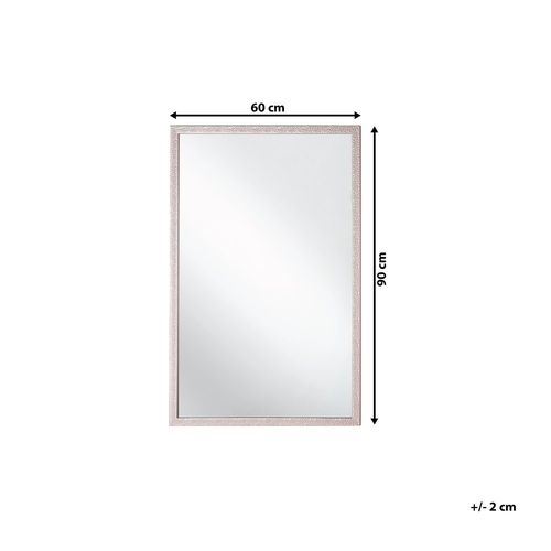 Lustro Ścienne 60 X 90 Cm Różowe Morlaix na Arena.pl