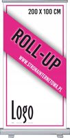 Roll up PRZENOŚNY SYSTEM WYSTAWIENNICZY 200x100 cm TWOJA REKLAMA + projekt