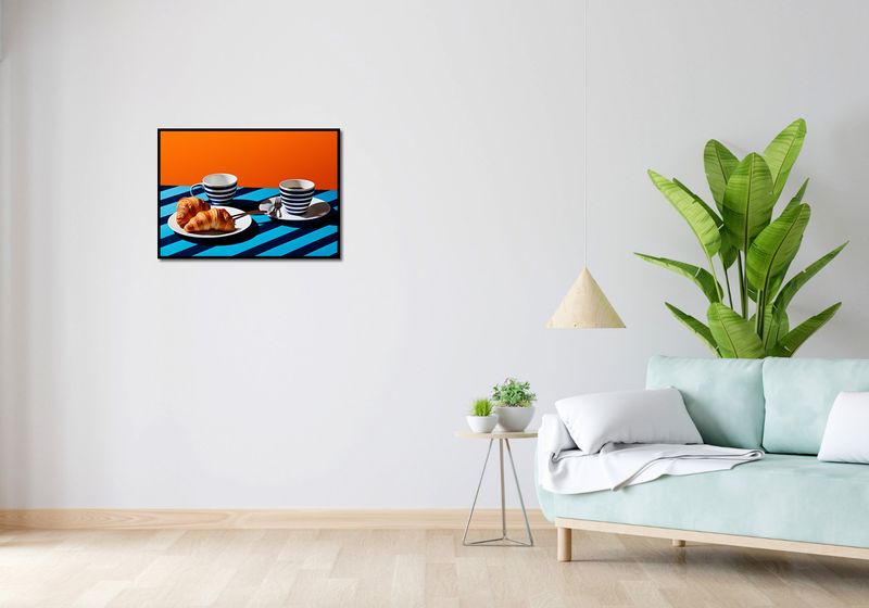 Plakat 70x50cm Croissanty zdjęcie 4