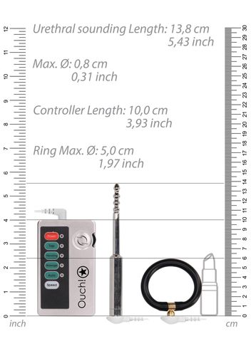 e-stim urethral sounding set - small - silver na Arena.pl