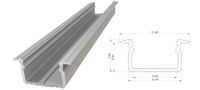 AL12-GLG2-AS-2020 – Profil LED wpuszczany GLG2, srebrny anodowany, 2,02 m